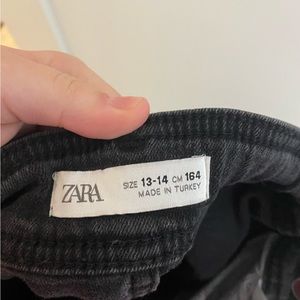 black kids zara marine straight jeans